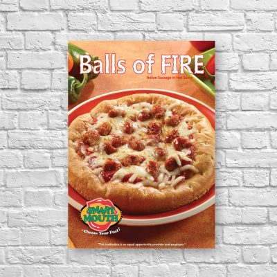 Balls of Fire 8.5" x 11" Small Poster, Smart Mouth product thumbnail