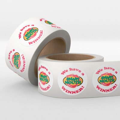 1.5" Round Stickers "We Have A Winner" 250ct Roll, Smart Mouth product thumbnail