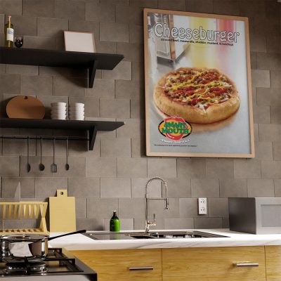 Cheeseburger Pizza 18" x 24" Poster, Smart Mouth product thumbnail