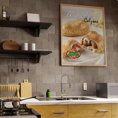 Meatball Calzone Pizza 18" x 24" Poster, Smart Mouth product thumbnail