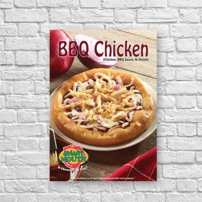 BBQ Chicken Pizza 8.5" x 11" Small Poster, Smart Mouth product thumbnail