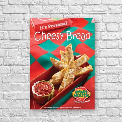 Cheesy Bread 8.5" x 11" Small Poster, Smart Mouth product thumbnail