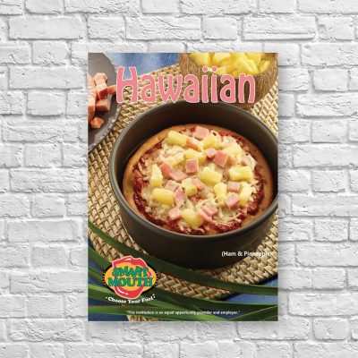 Hawaiian Pizza 8.5" x 11" Small Poster, Smart Mouth product thumbnail