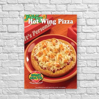 Hot Wing Pizza 8.5" x 11" Small Poster, Smart Mouth product thumbnail