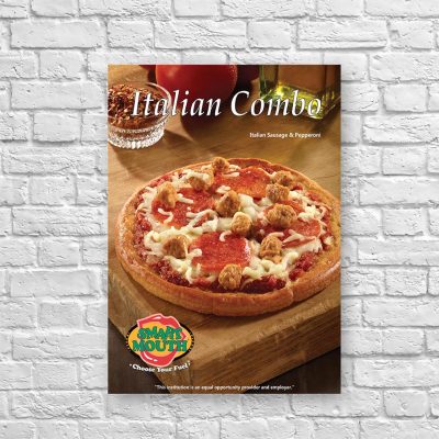 Italian Combo Pizza 8.5" x 11" Small Poster, Smart Mouth product thumbnail