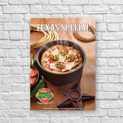 Texas Special Pizza 8.5" x 11" Small Poster, Smart Mouth product thumbnail
