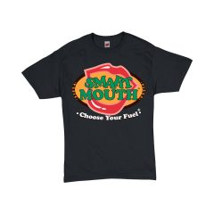 Smart Mouth Black T-Shirt, no model, front with logo imprint