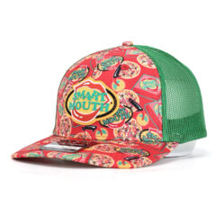 SmartMouth Green Mesh Back Red Repeated Logo, product thumbnail
